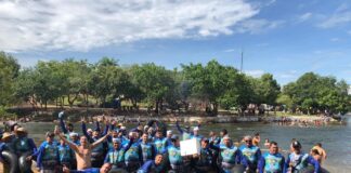 10º descida de boia do grupo Baianos Unidos.